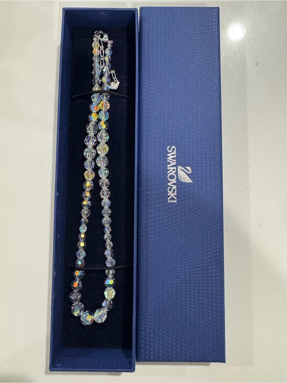 Swarovski Iridescent Crystal Bead Necklace